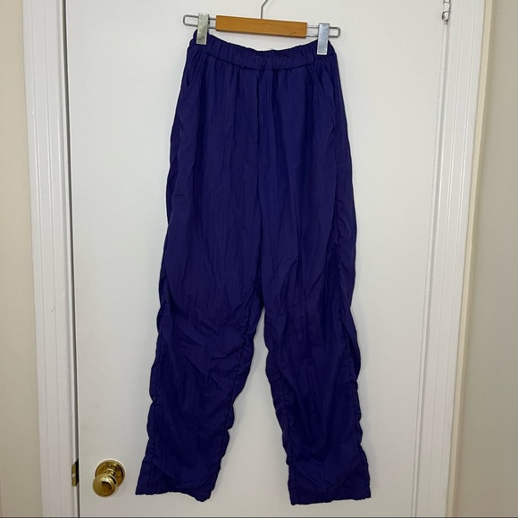 Vintage 80s Purple High Waist Joggers Pants - Picture 4 of 6